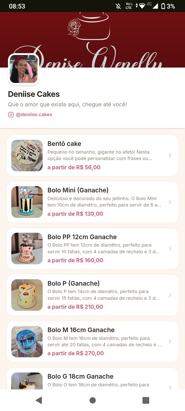 Cardápio online do Confeito